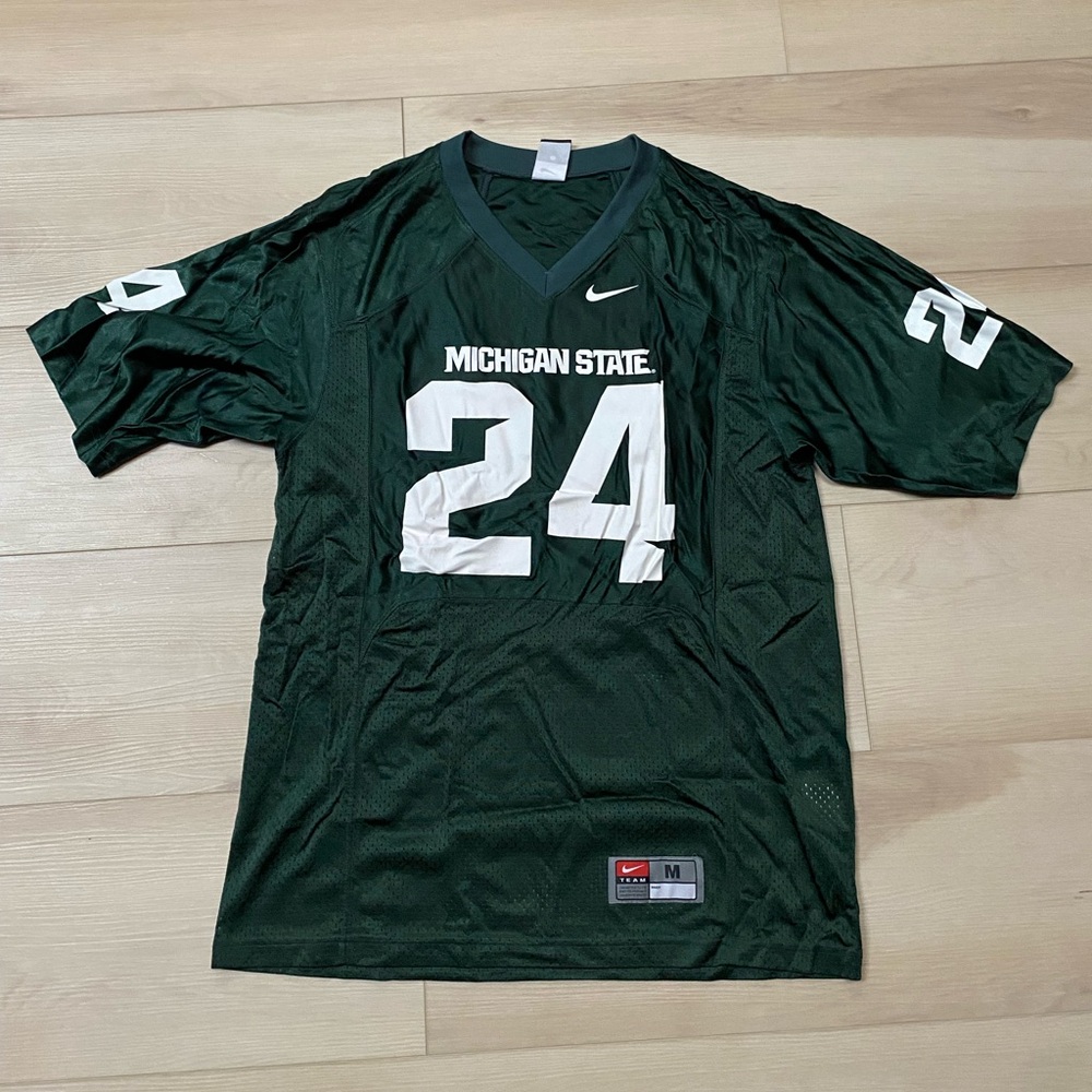 Men’s Michigan State Spartans #24 College Football 2016 Nike NCAA Jersey